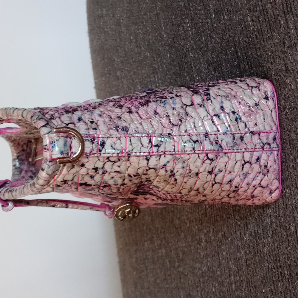 💞Brahmin💞 - Small Elaine Pink Cobra Ombre Satchel - Picture 6 of 11